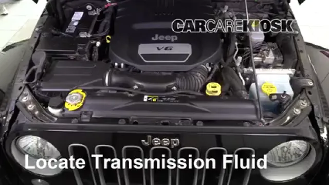 2018 Jeep Wrangler JK Unlimited Sahara 3.6L V6 Transmission Fluid Add Fluid